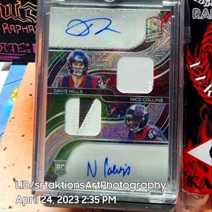 2021 Spectra Meta Prizm 09/10 Davis Mills & Nico Collins duel RPA